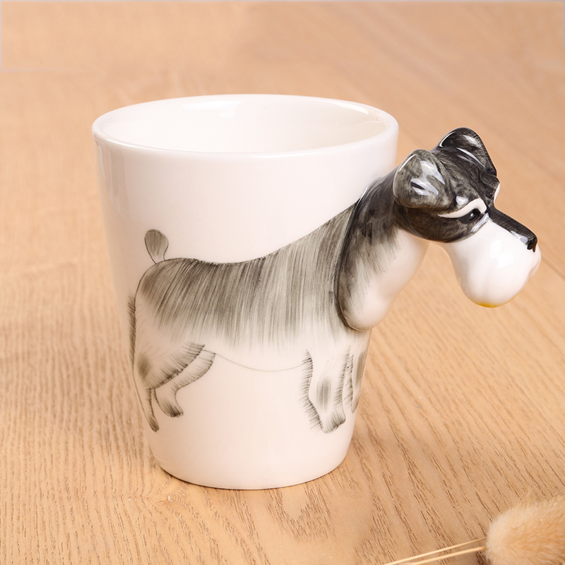 厂家加工定制创意3D动物陶瓷马克杯 情侣款活动礼品水杯广告杯详情图5