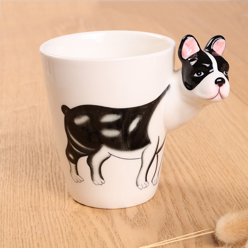Creative 3D animal ceramic mugs, couple edition event gifts, water cups, advertising cups undefined