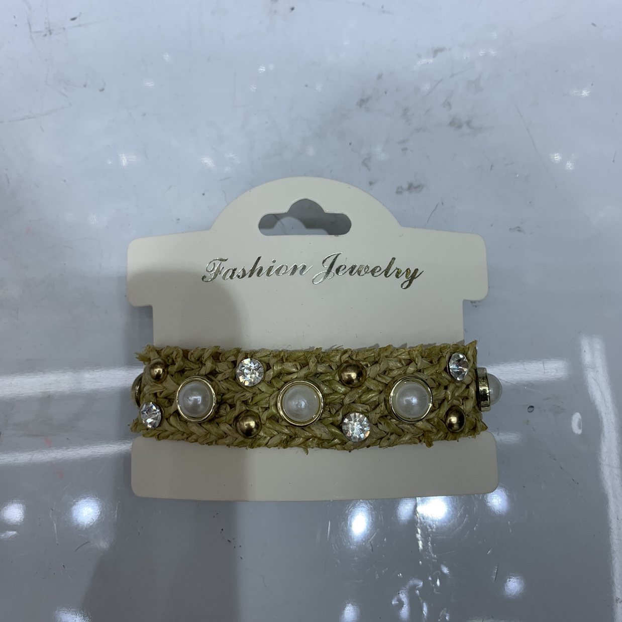 草编本色珍珠形