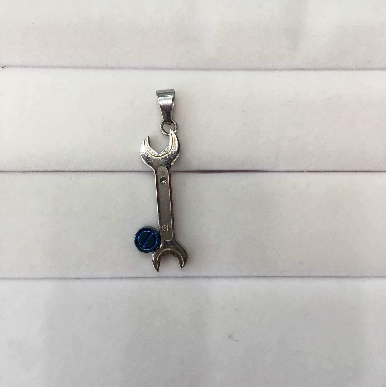 Stainless steel wrench pendant thumbnail