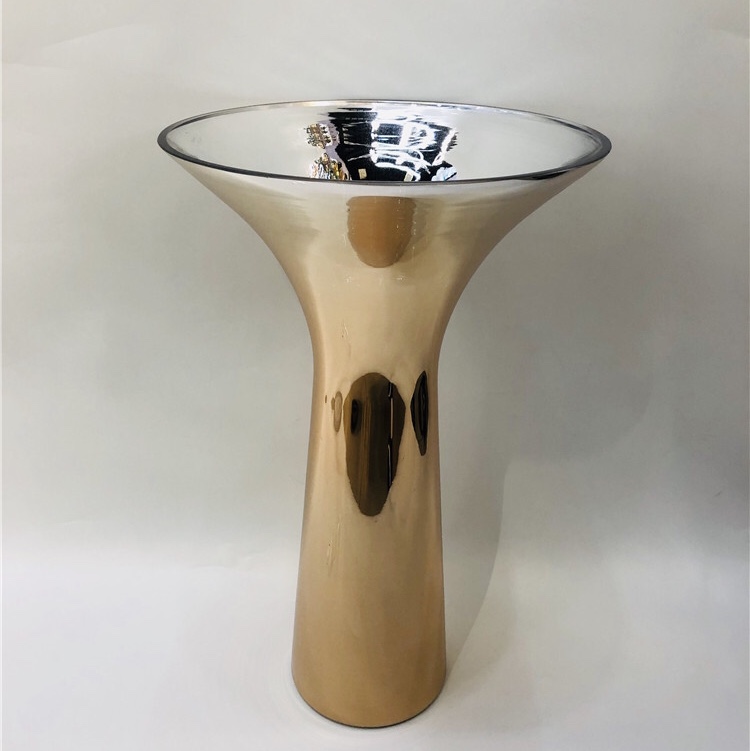 BBglass Buei Buei Bue، مزهرية ذهبية زجاجية ذهبية Specification image