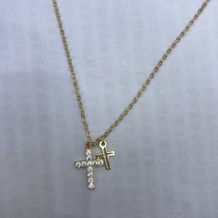 Cross collarbone necklace