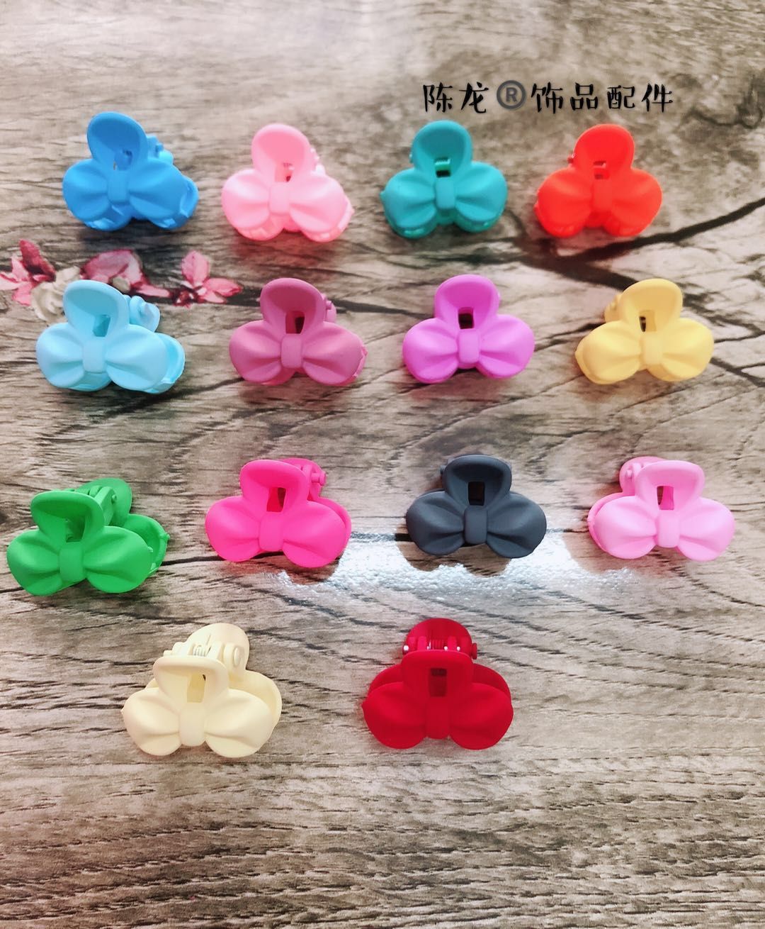 Children's rubber bow colorful hair accessories thumbnail