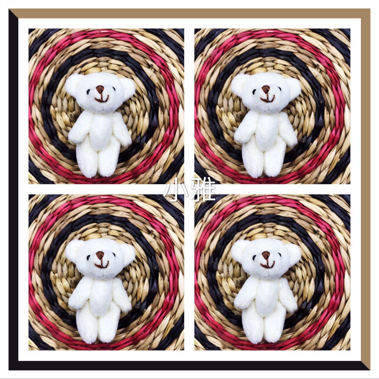 3-8 cm joint bear mobile phone pendant accessories, headwear, hair accessories, keychain bags, new pendant discounts, plush toys, factory direct sales
