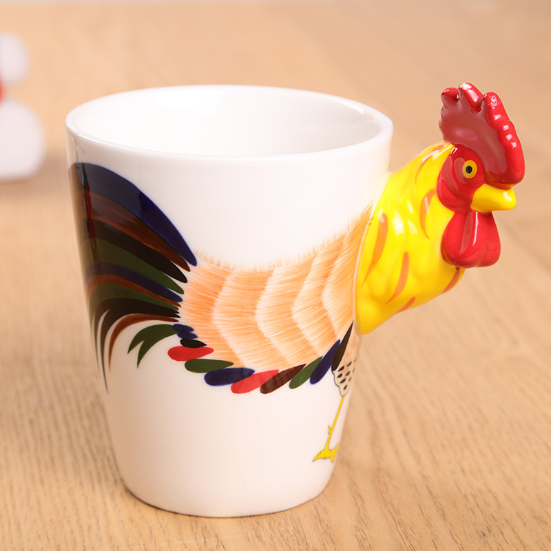 Creative 3D animal ceramic mugs, couple edition event gifts, water cups, advertising cups undefined