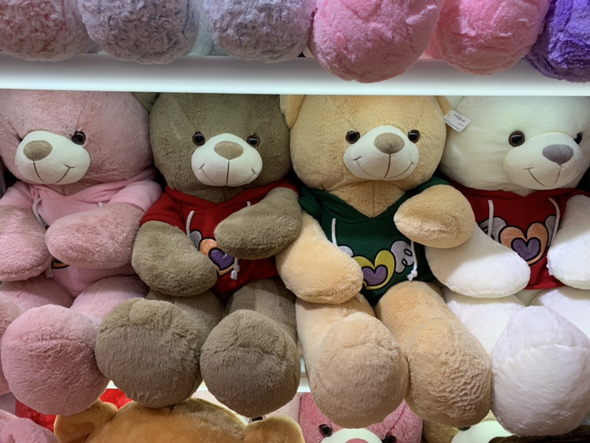 Hoodie Bear 90Cm Real Foreign Trade Can Be Cartoon Toy Plush Toy Plush Doll Plush Toy Bear Wholesale full figure