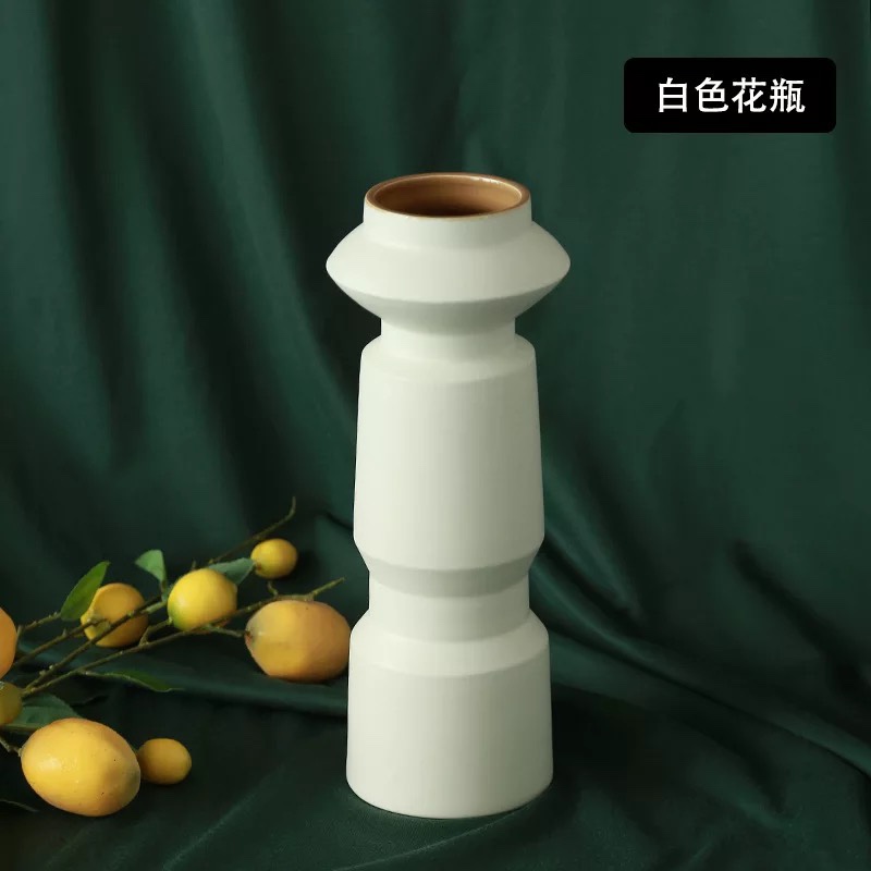 Modern simple vase white wholesale by case thumbnail