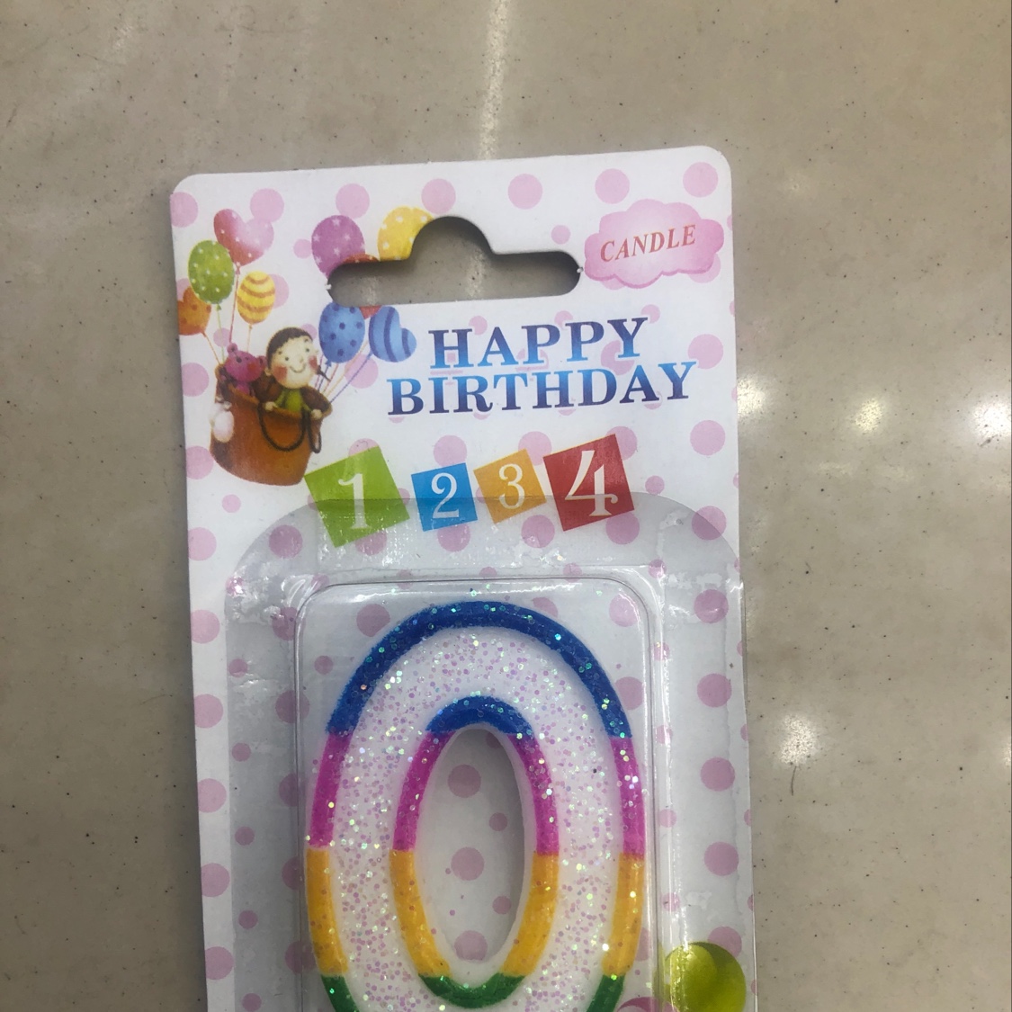 Digital Color Edge Candle Birthday Candle Party Wholesale 01 details Picture