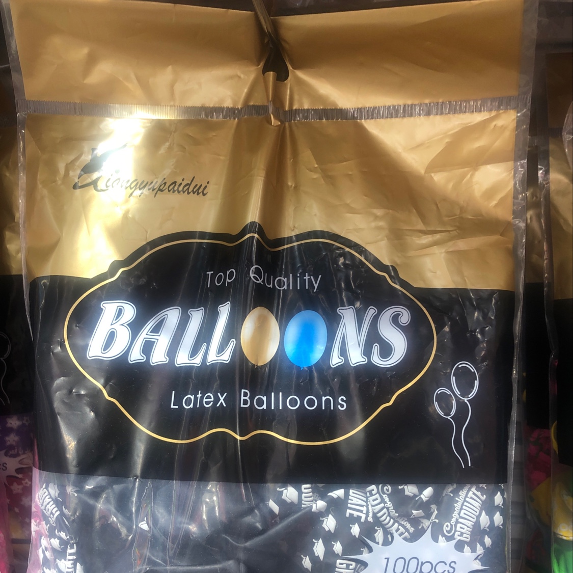 100pcs of printed balloons details Picture