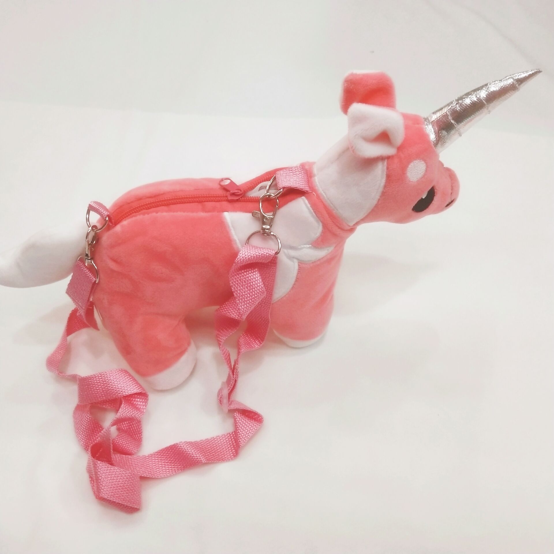 New unicorn plush bag Women's crossbody bag New cute unicorn plush toy crossbody bag