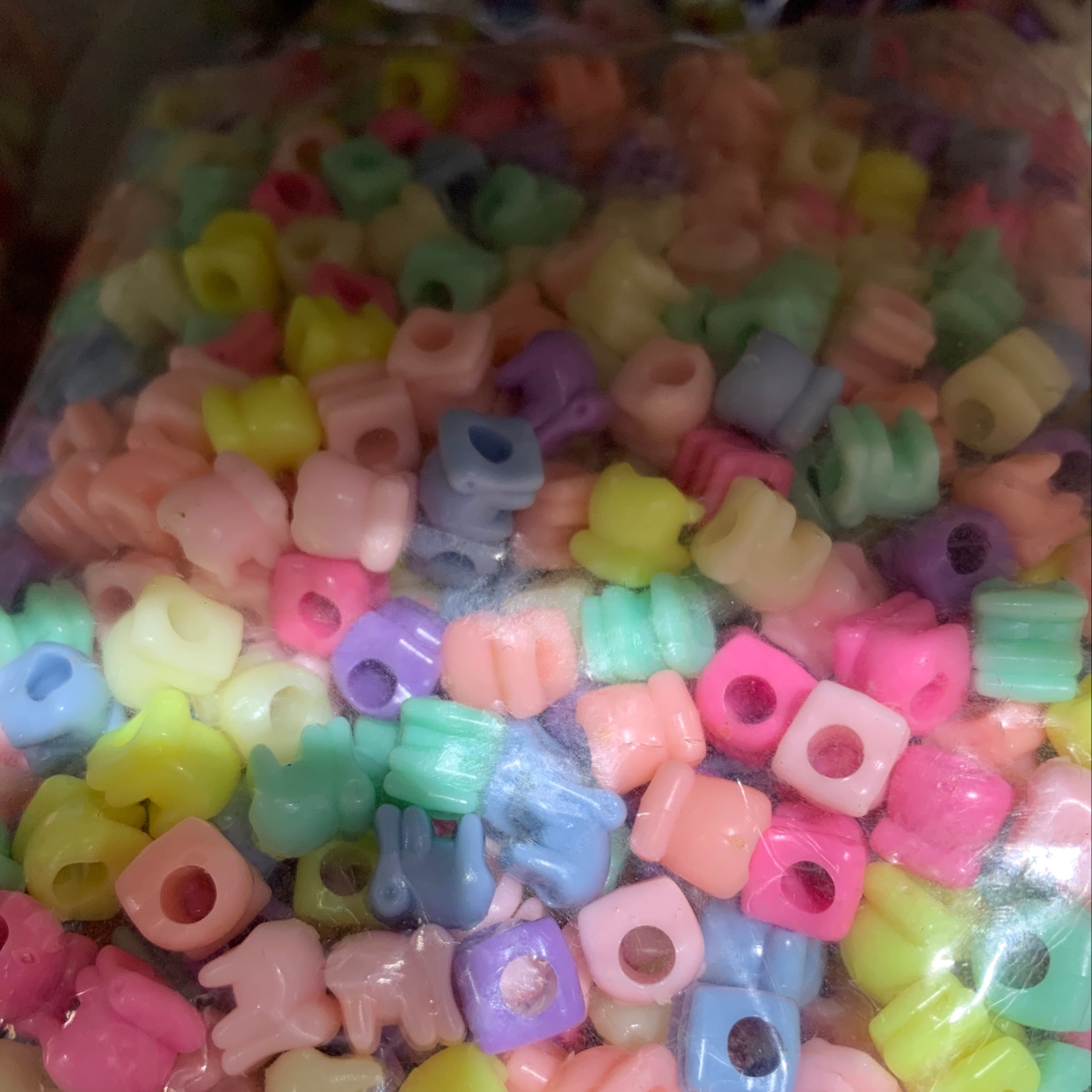 Elephant beads acrylic