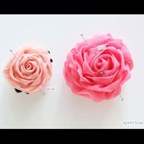 2020 summer new small fresh elements Korean gauze hand-made big flower clip, hair rope, hair band