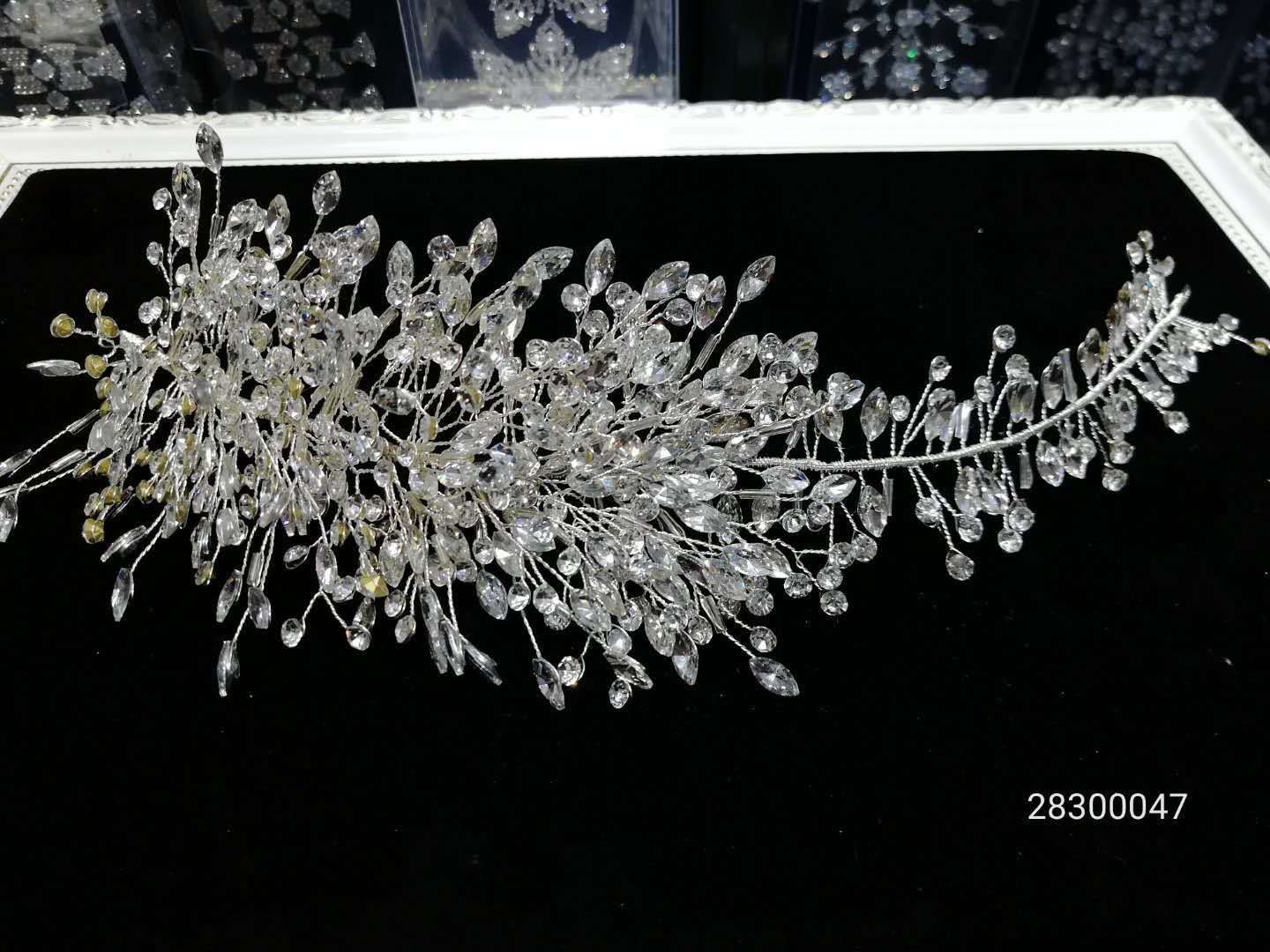 Handcrafted beaded headwear, super sparkling headwear in stock