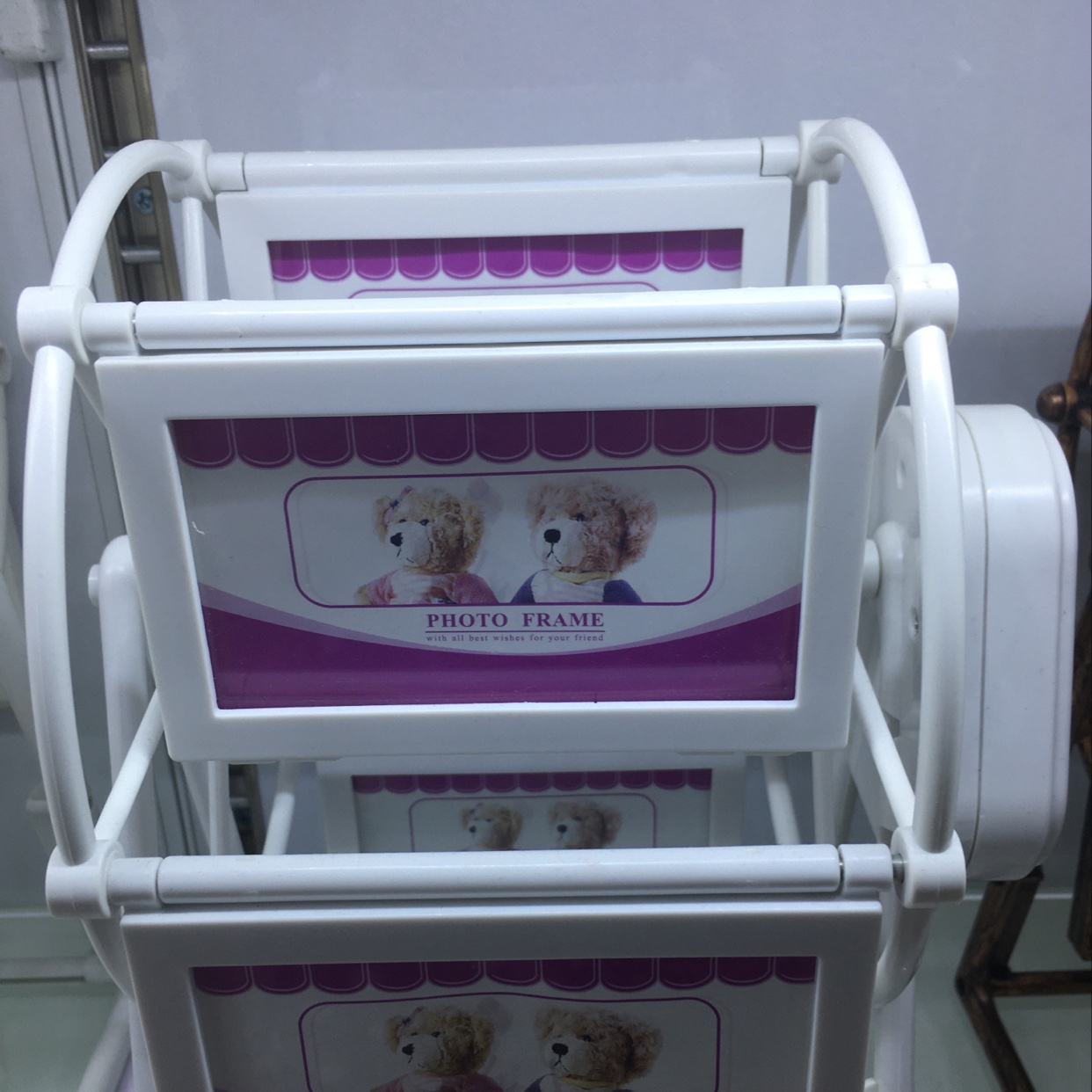 小弟相框工艺品摆件装中号带音乐摩天轮白色家居装饰摆件10