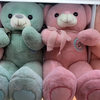 Real Embroidery Ribbon Bear Foreign Trade For Cartoon Toys Plush Doll Wholesale