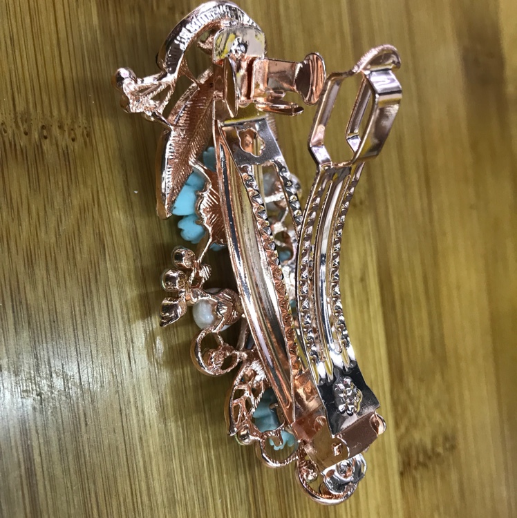 Peacock Crystal hair clips, new multi-diamond hair clip headwear, a best-selling European and American jewelry Item Picture