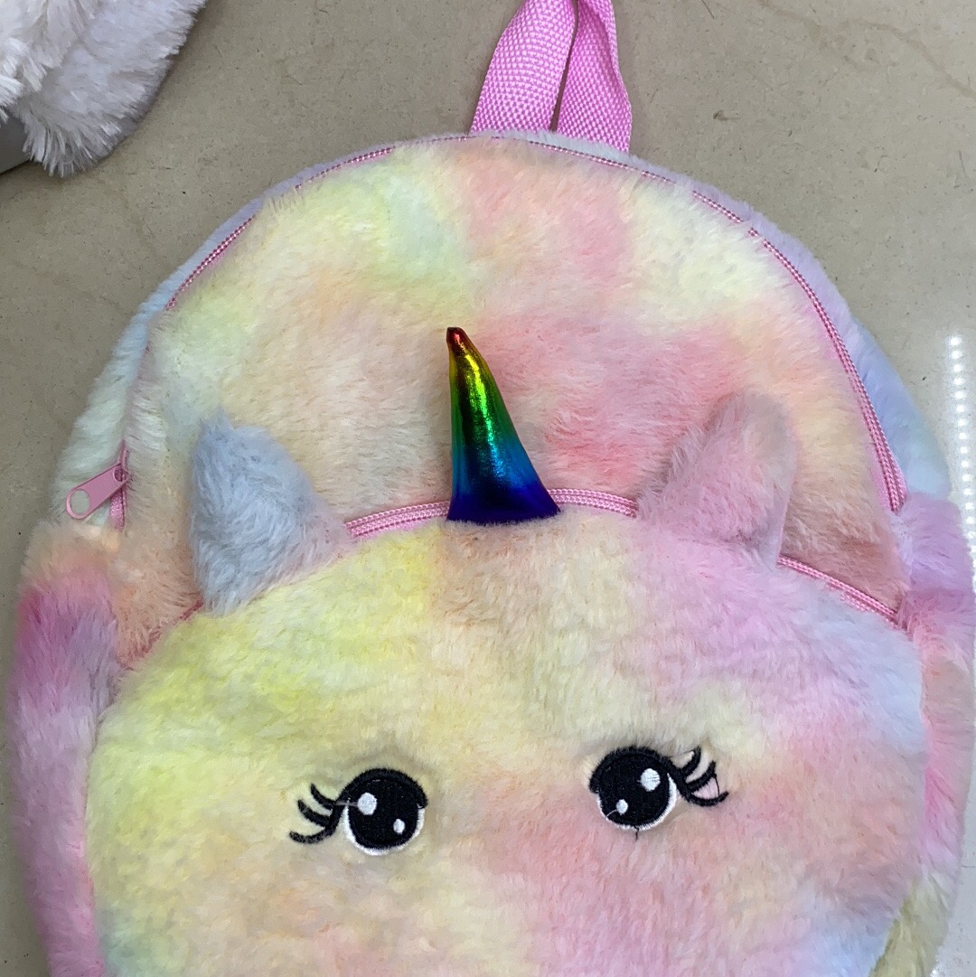 Colorful fur Double Pull Unicorn