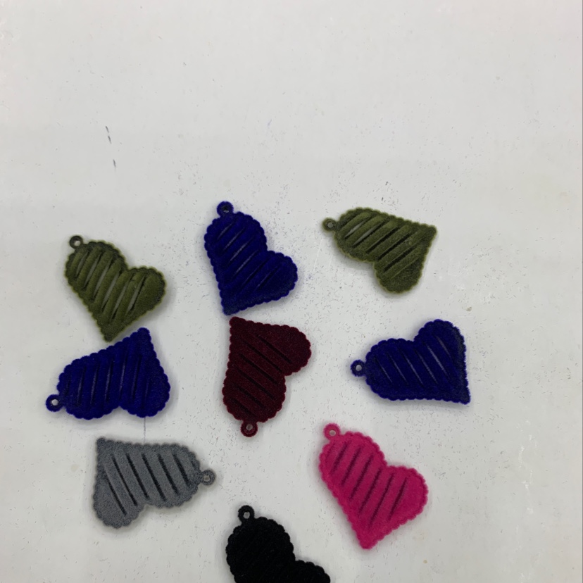Flocked heart