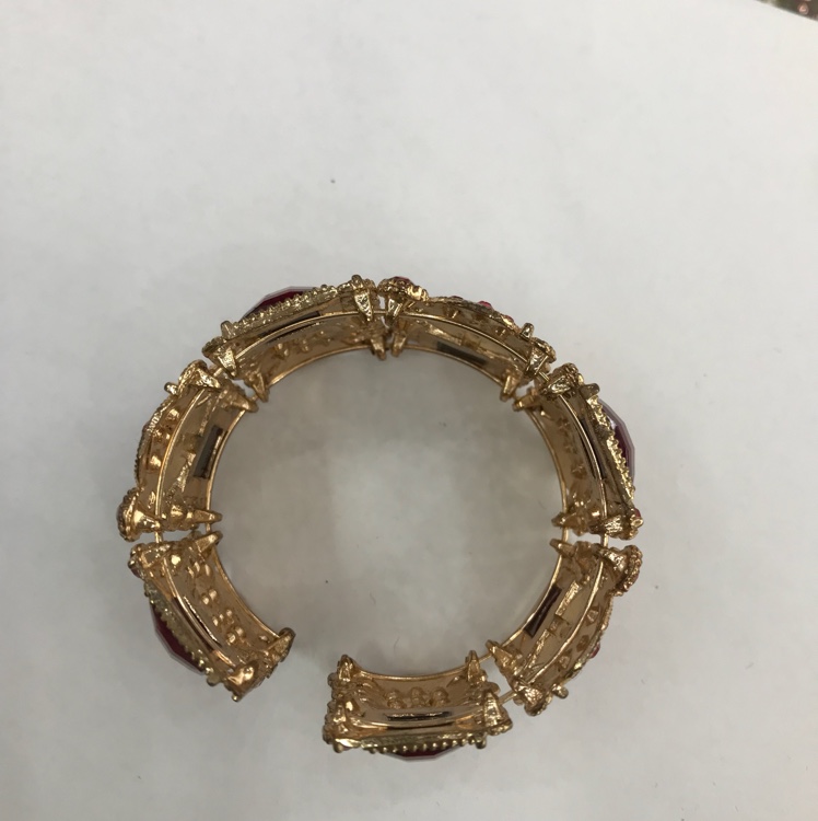 Square bracelet resin multi-diamond, a best-selling jewelry item for export to Europe and America Specification image