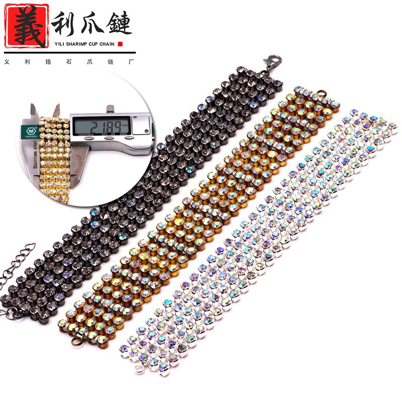 Shop around for gold and silver ladies crystal bracelet color diamond chain AB accessories chain manufacturers wholesale thumbnail