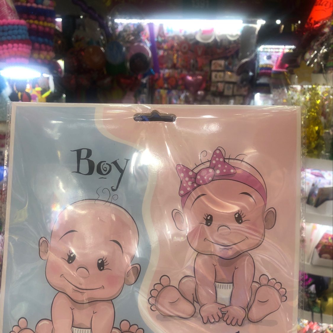 A single packaged pink orchid balloon details Picture