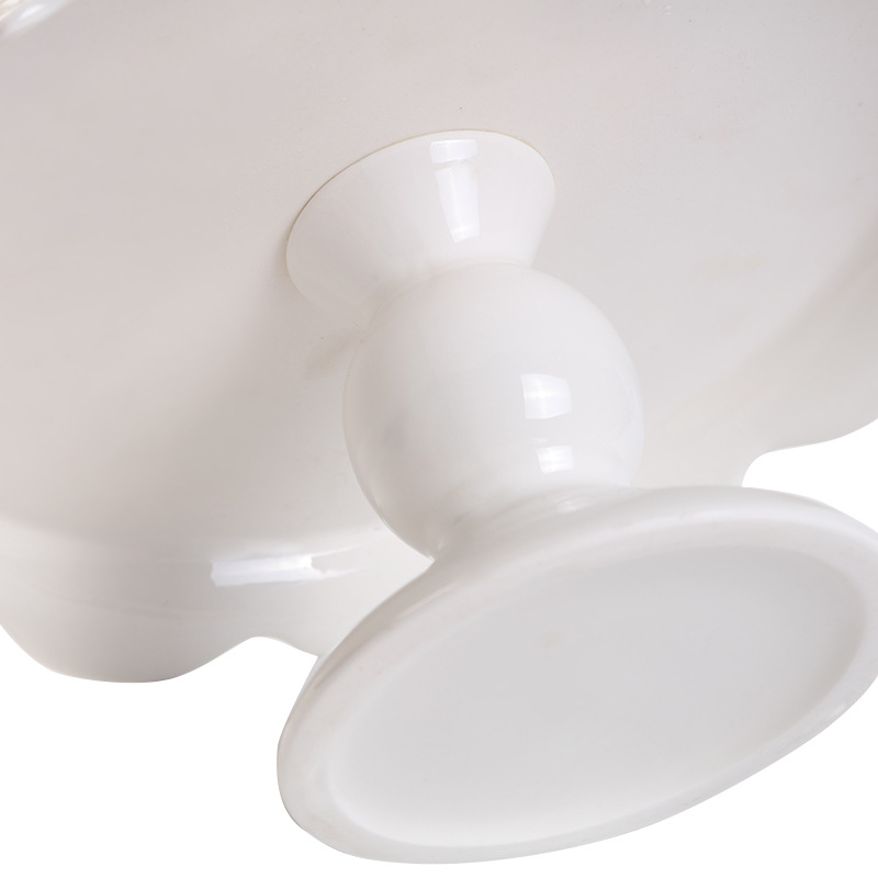 Factory direct sales of new creative and textured ceramic cake plates, European retro lace three-dimensional cake plates Application Scenario