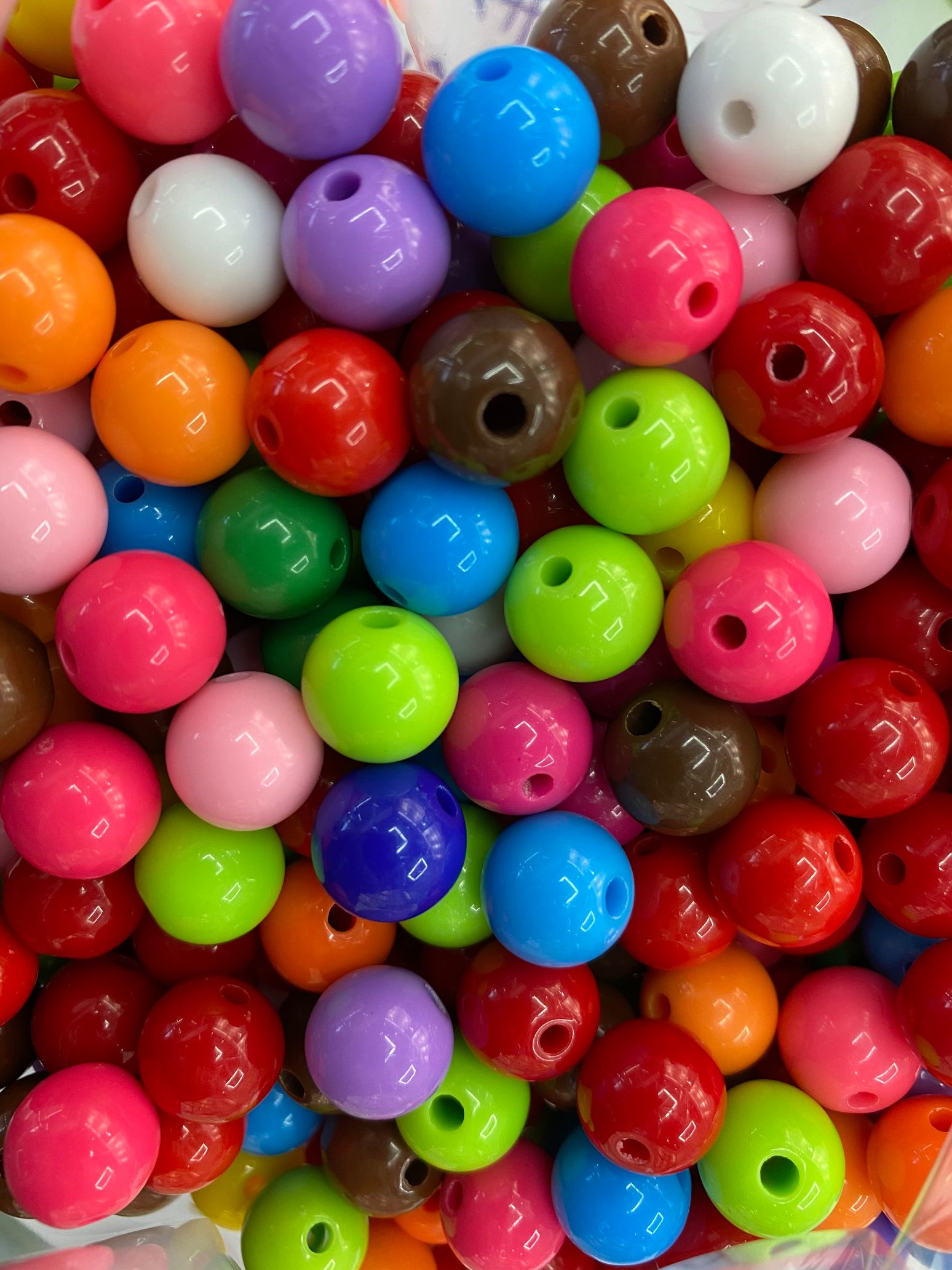 12mm color diy round bead headwear, earrings and accessories 1