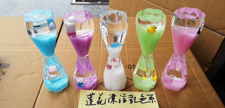 Acrylic lotus shape floating drop leakage thumbnail