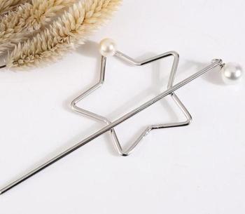 DIY hair accessories, hairpins, simple long hair copper hair sticks, fashionable iron and copper hair hairpins, metal accessories full figure