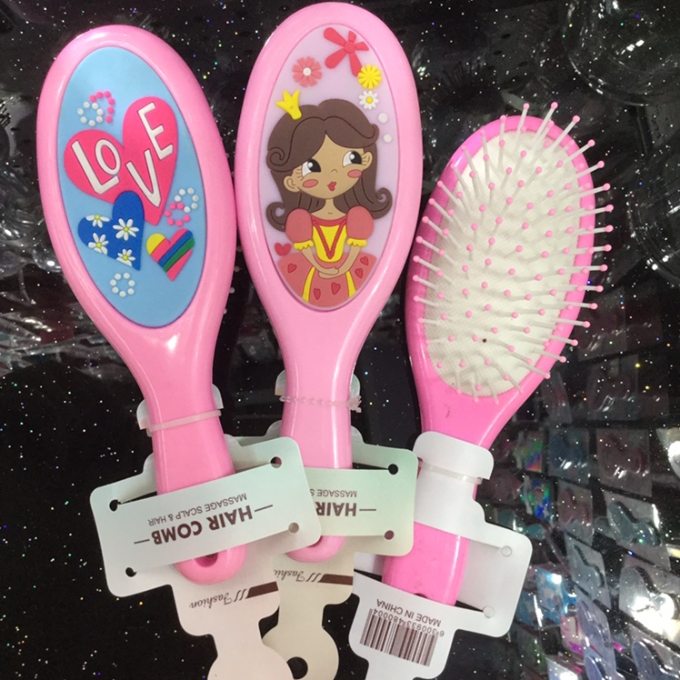 Plastic card cover soft glue massage comb thumbnail