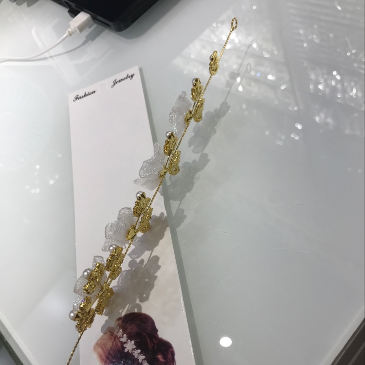 New Korean Headband Bridal Headwear Mori Mori Hair Band Headflower Super Hair Hair Accessories Wedding Dress Wedding Accessories details Picture