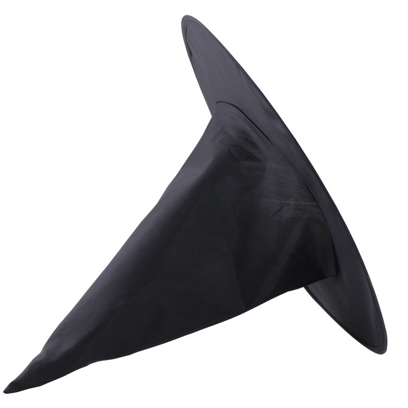 Black Oxford cloth pointed hat, Harry Potter magic hat, Halloween witch hat, all-black wizard hat Application Scenario