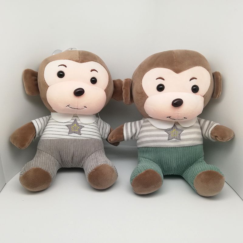 Cute little plush monkey pendant car key chain backpack hanging ornaments wedding gifts throwing clothing accessories doll thumbnail
