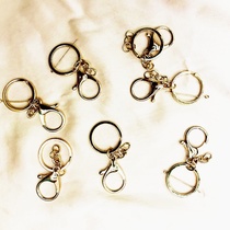 Golden key ring key chain three - piece pendant accessories manufacturers direct free mail