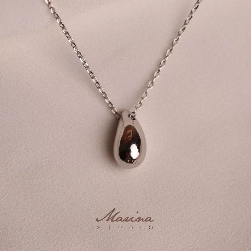 钛钢热销时尚设计水滴项链图