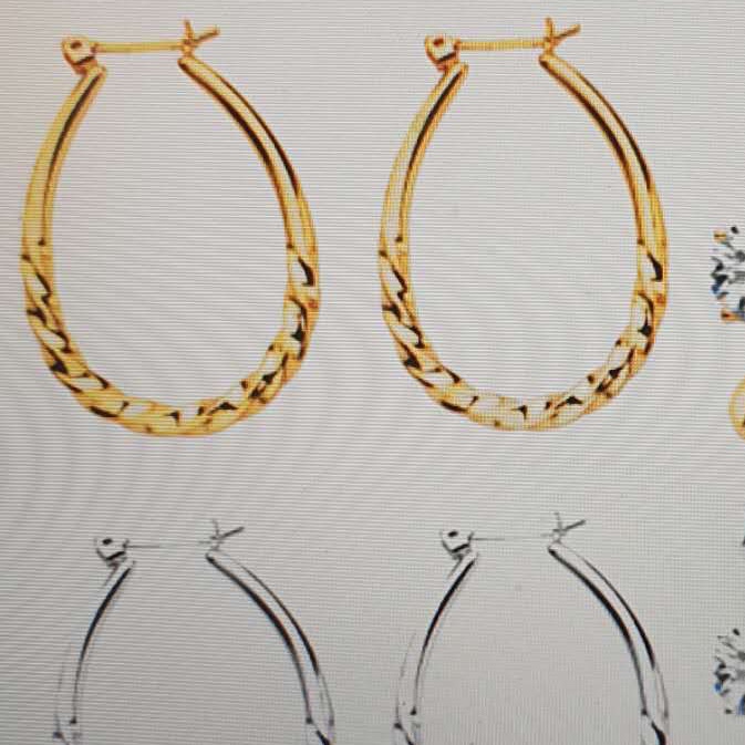 Metal earrings details Picture