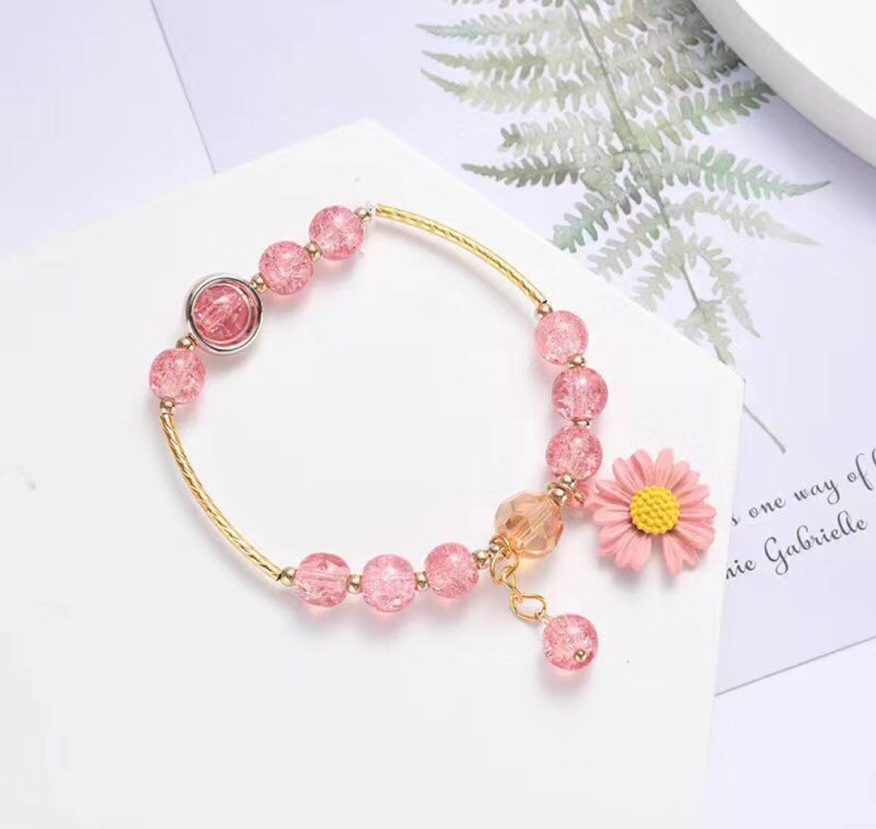 百搭/时尚/小菊花手链产品图