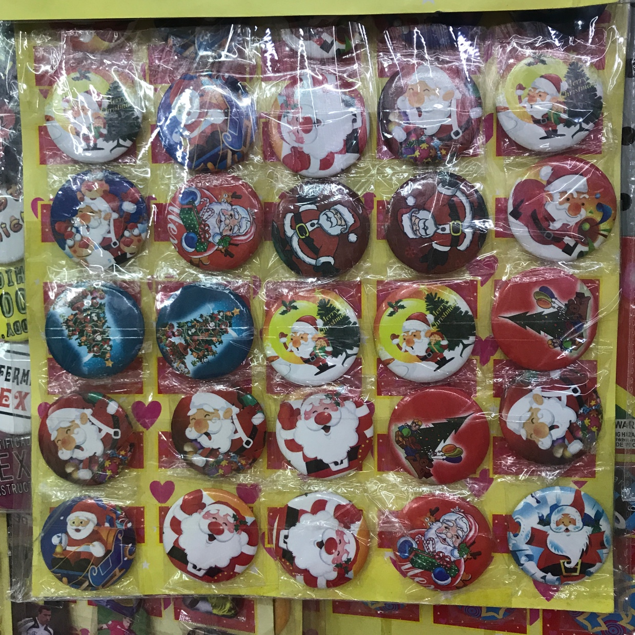 4.5公分 圣诞老人胸章