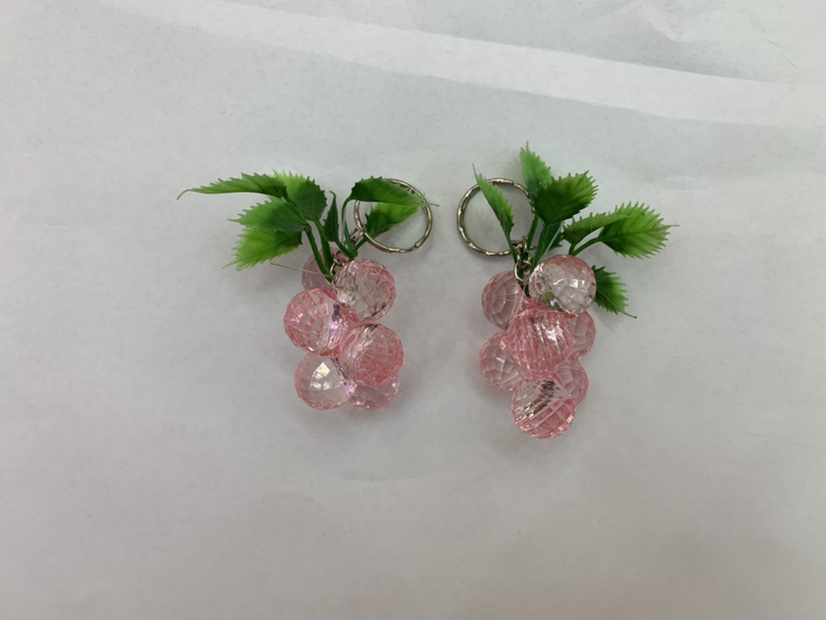 大号菱角水晶葡萄串(粉色）