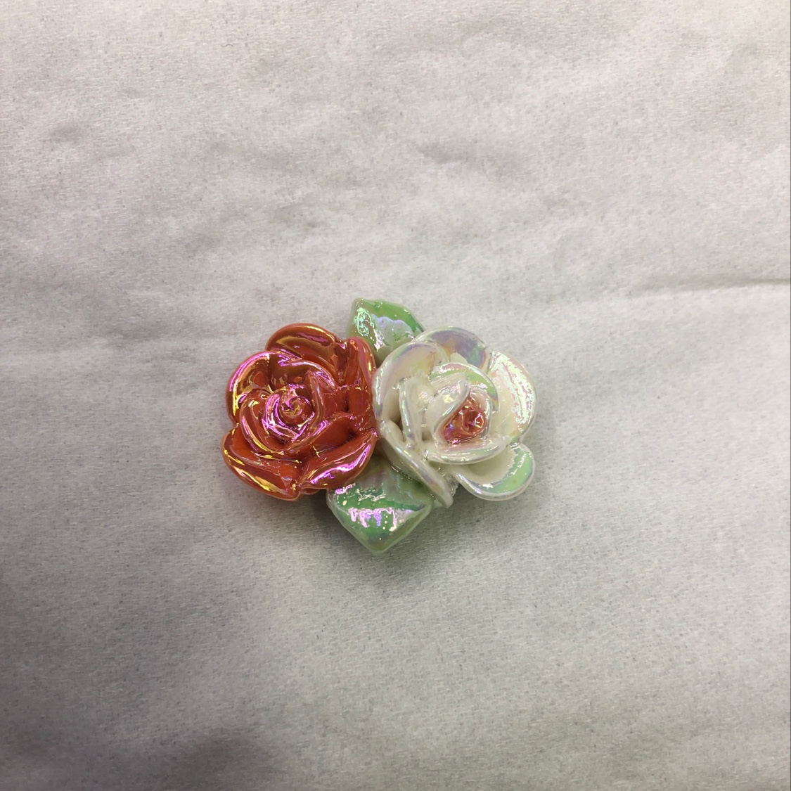 Small fresh two ceramic flower combination thumbnail