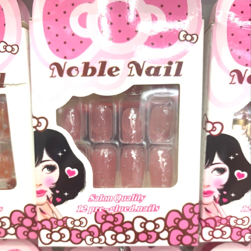 Pink jelly silver nails