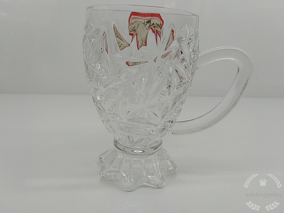 Factory direct sales of wine tea cups with handles and engraved patterns 131 details Picture