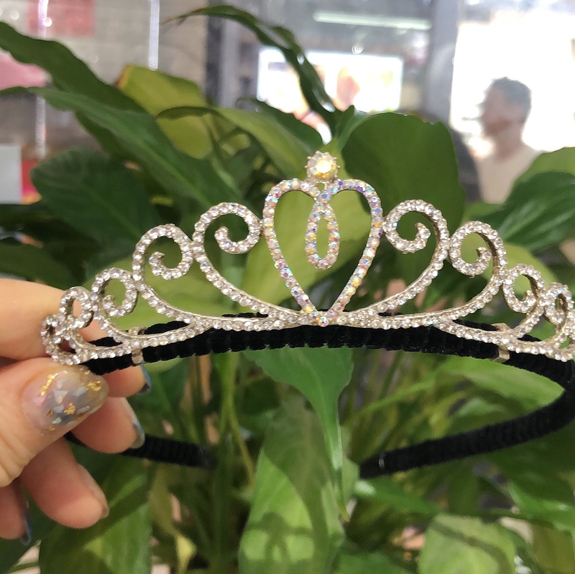 2020 new Korean fashion rhinestone alloy headband hair clip hair accessories thumbnail