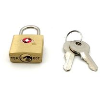 TSA386 纯铜安全锁TSA海关锁钥匙开通关锁箱包挂锁正品授权