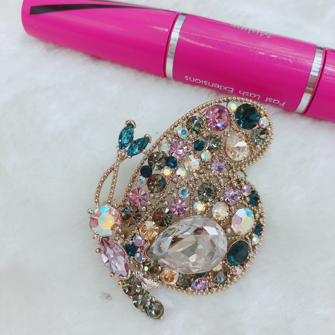 Animal glass brooch, high-end feminine charm, Korean elegance, ins trendy personality, suit sweater accessory, brooch, simple - Yingying -0328