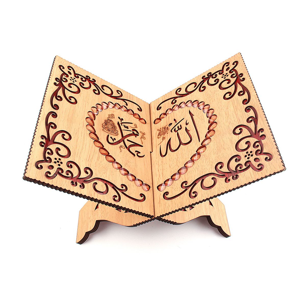 The factory sells Arabic wooden Koran bookshelves and Muslim Islamic scriptures carved in pine sJ1-015 thumbnail