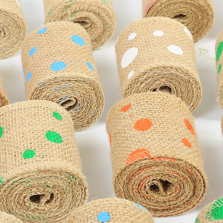 6CM dotted linen