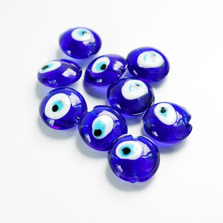 Turkish blue-eyed bead glass handcrafted bead accessories are in stock and can be customized details Picture