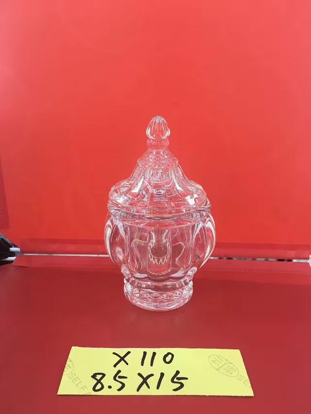 Glass sugar jar storage tray Home decoration item 110