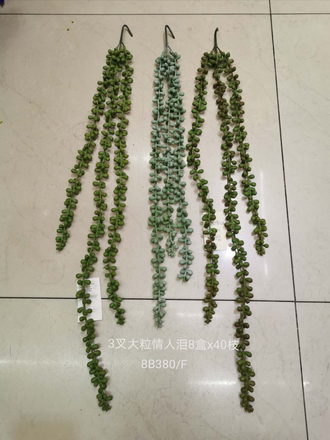 Artificial flower fake flower flower bonsai living room hotel wedding video decoration garden green plant hanging orchids wall hanging soft glue 3 fork big lover bean lover tears